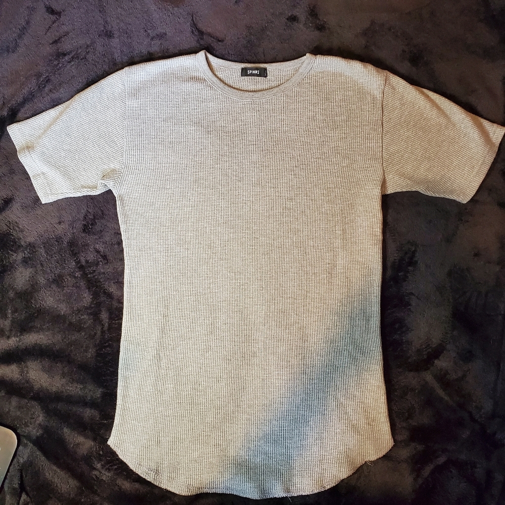 Waffle-knit T-shirt